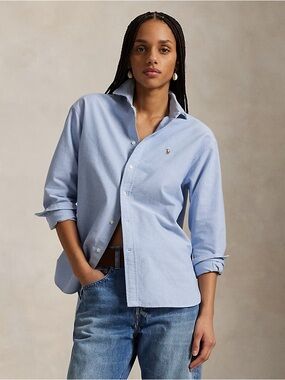 Polo by Ralph Lauren Classic Fit NWOT Light Blue Oxford Button-Down Shirt M